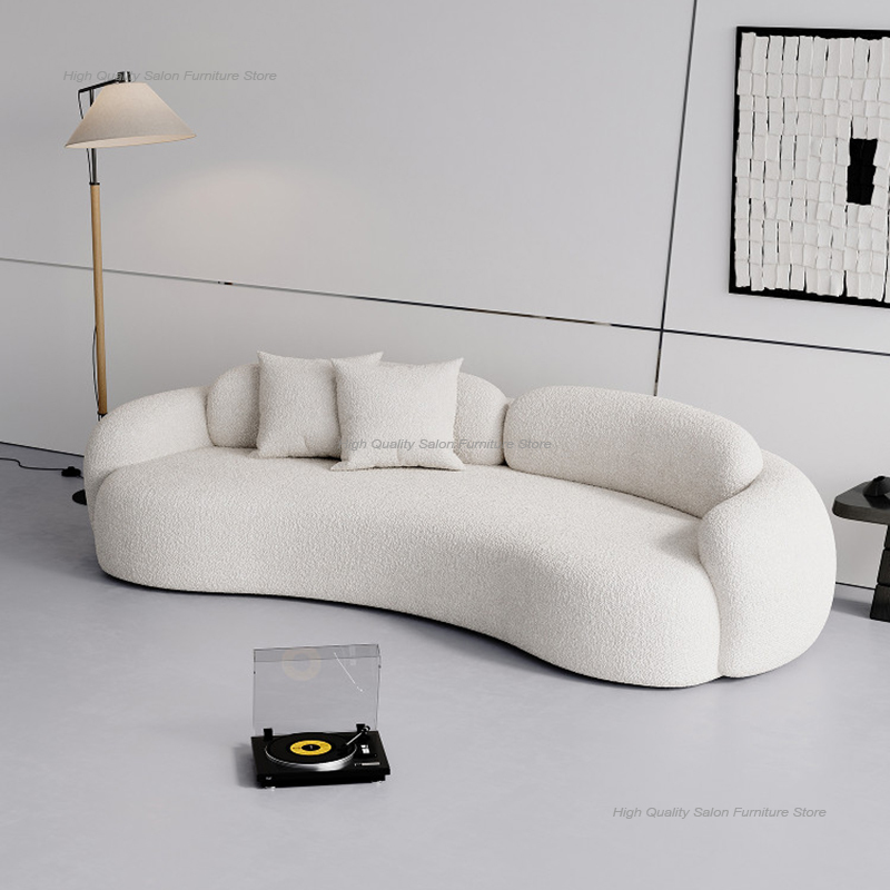 Office Furniture Luxury - Italiaanse crèmekleurige wachtruimte receptiebank Scandinavische luxe