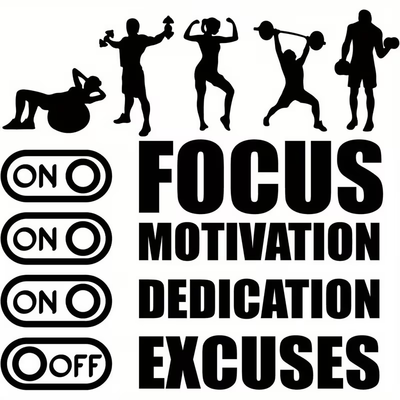 Office Furniture Center - Motivatie-wandstickers voor de sportschool – PVC-stickers