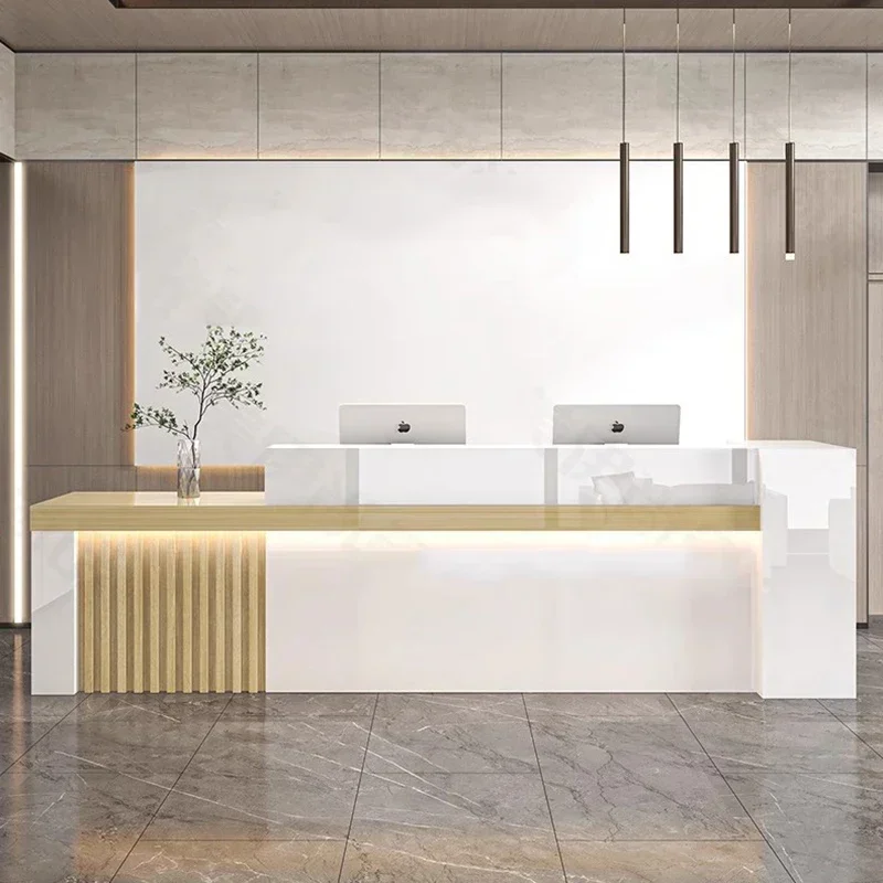 Office Furniture Bali - Scandinavische luxe receptiebalie Salon esthetische display