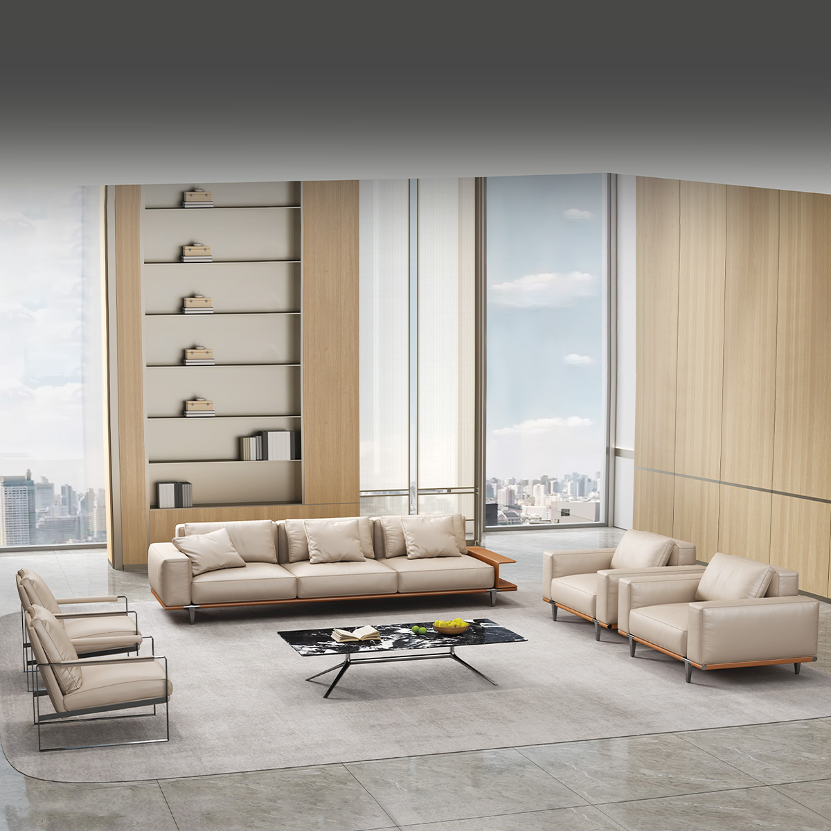 Moderne zakelijke kantoorbank, - Office Furniture Luxury recensie en prijs