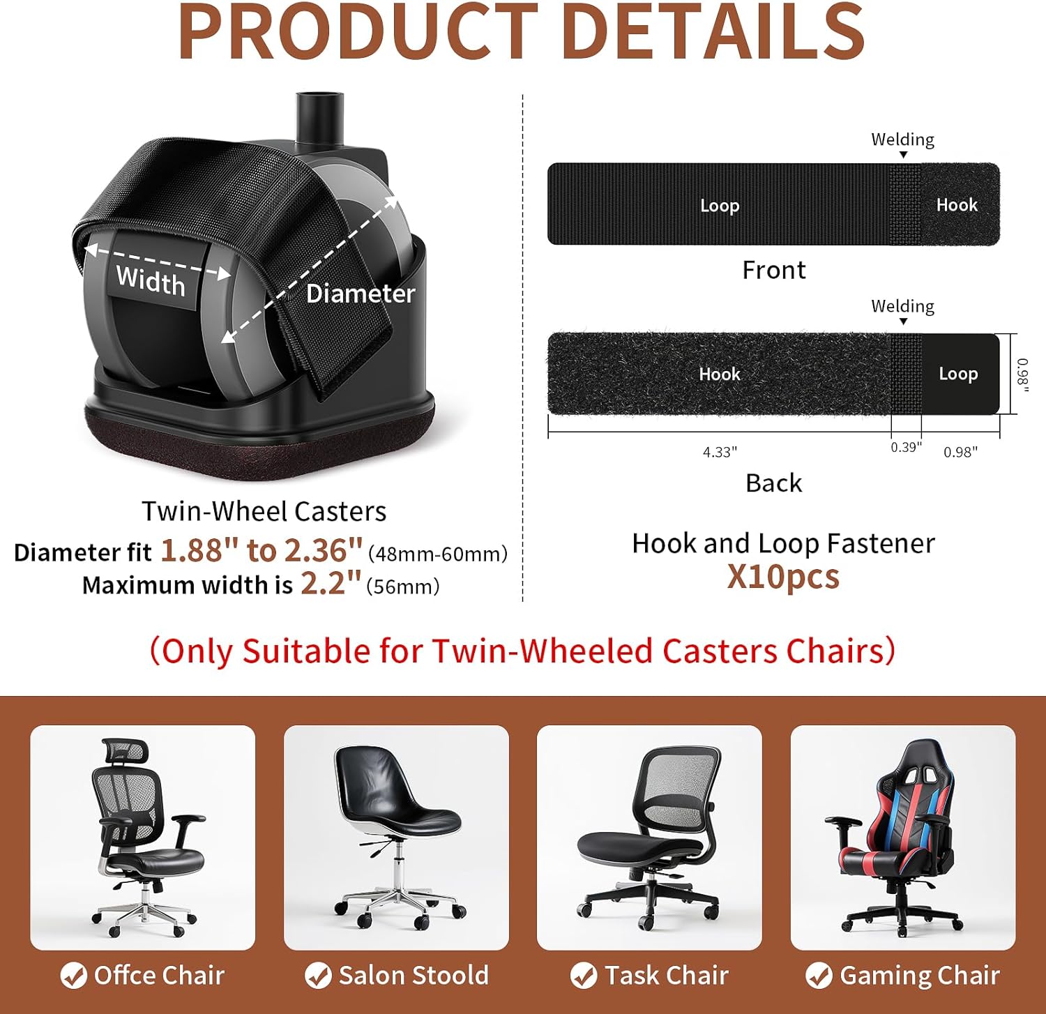 5 STKS Stoelbeenbeschermers Bu - Office Furniture Warehouse recensie en prijs