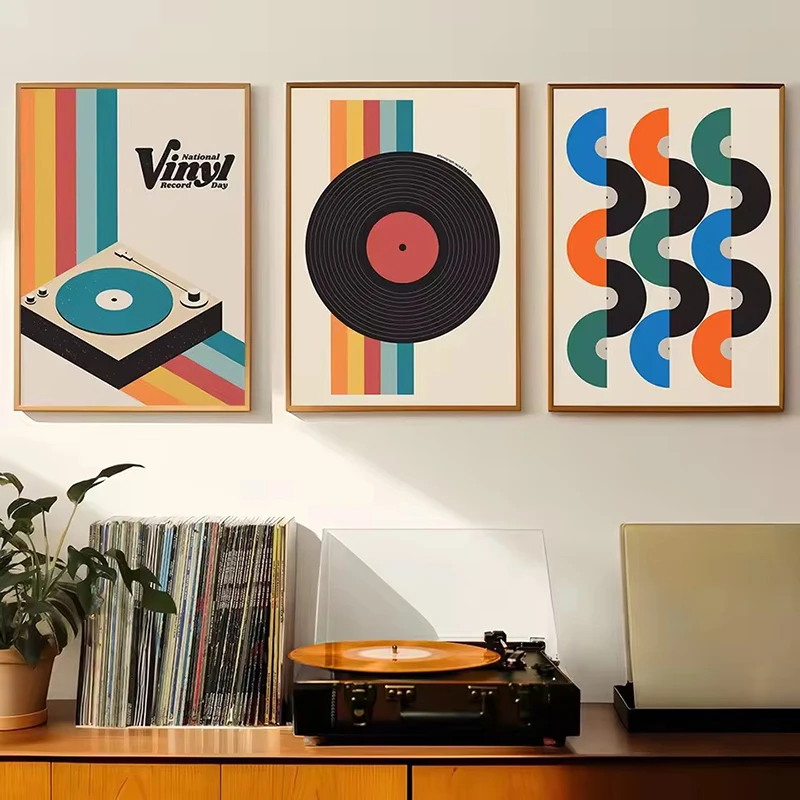 Mid Century Vinyl Record Canva - Office Furniture Warehouse recensie en prijs