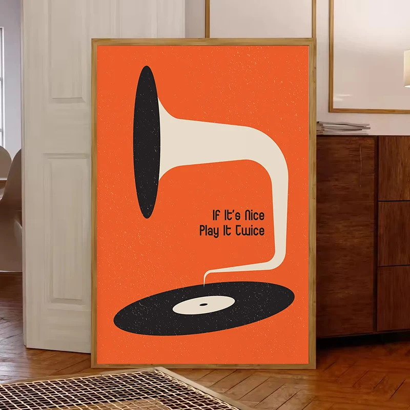 Mid Century Vinyl Record Canva - Office Furniture Warehouse recensie en prijs