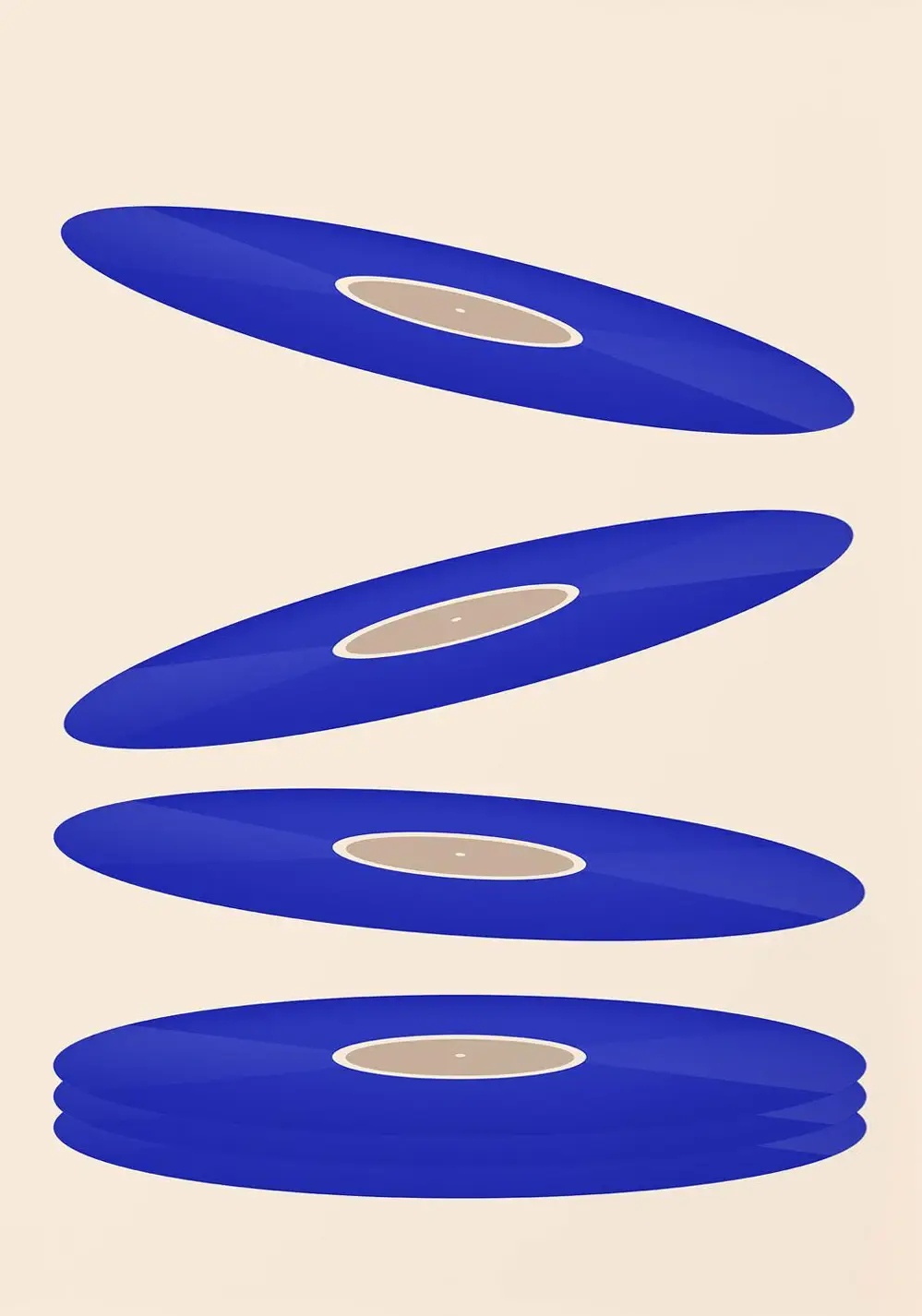 Mid Century Vinyl Record Canva - Office Furniture Warehouse recensie en prijs