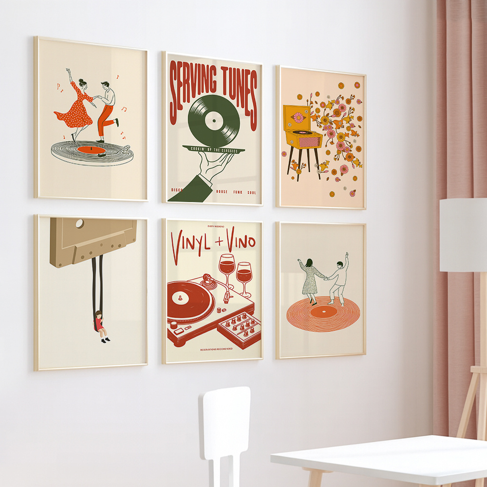1pc Vintage Muziek Canvas Post - Office Furniture Warehouse recensie en prijs