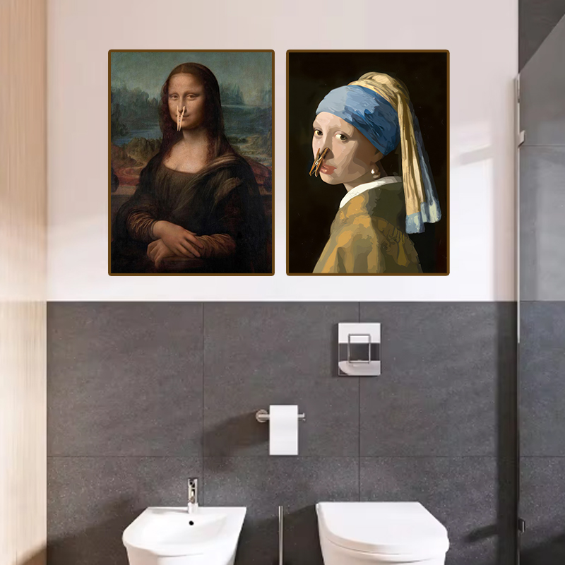 1pc grappige abstracte badkame - Office Furniture Warehouse recensie en prijs