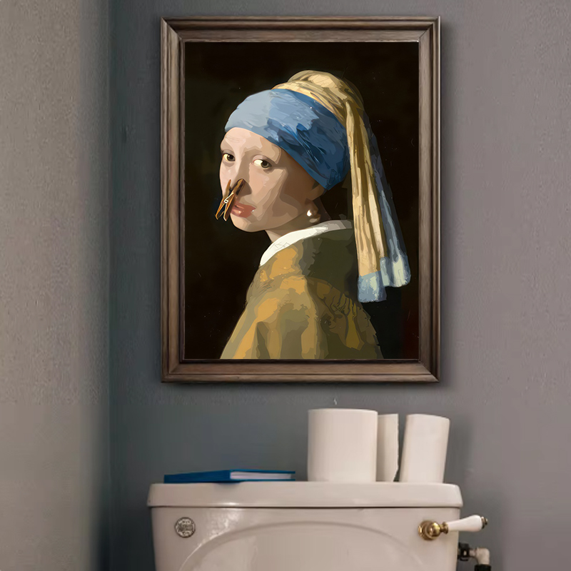 1pc grappige abstracte badkame - Office Furniture Warehouse recensie en prijs