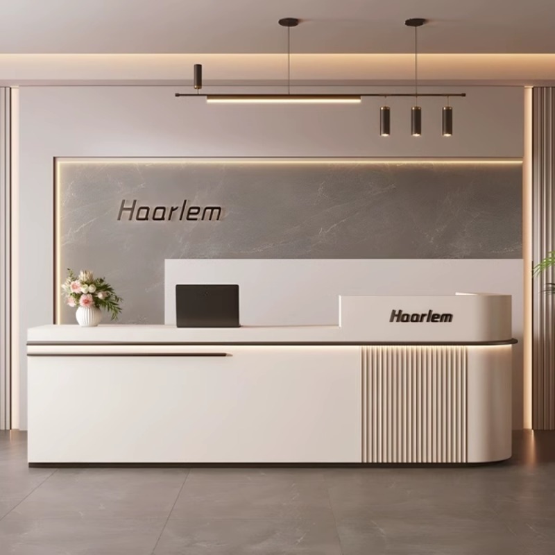 Franse crèmekleurige receptie  - Office Furniture Center recensie en prijs